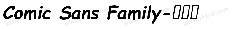 Comic Sans Family字体转换